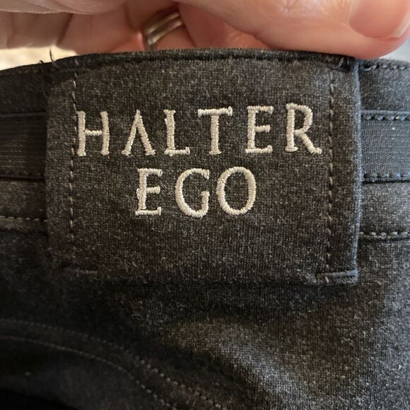 Halter Ego Full Seat Breeches Riding Pants Womens Size 32 Gray Equestrian - Picture 4 of 13